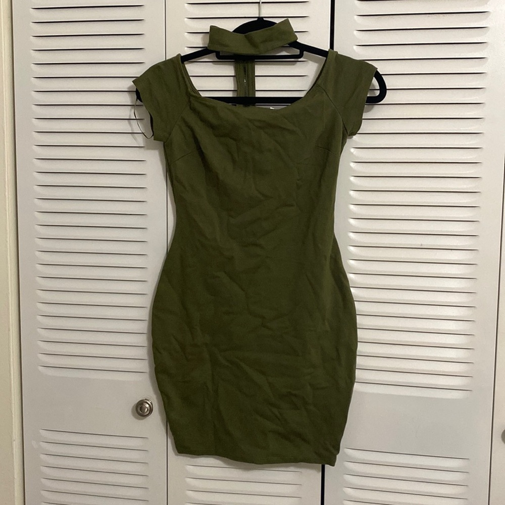 Army green Guess dress